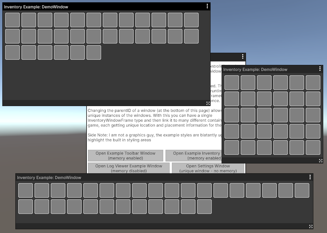 Resizing ui windows example