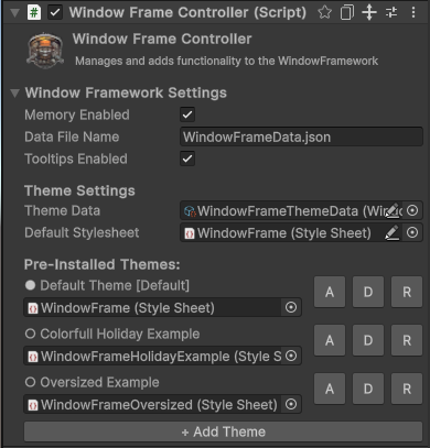 Support for multiple USS Style Sheet themes