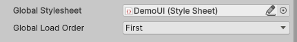 global style sheet filed and load order options