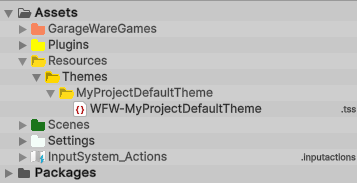 Create new theme file dialog