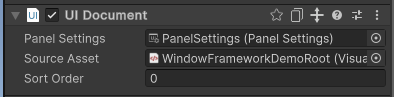 Panel Asset in Inspector