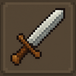 Low resolution game icon for a Sword