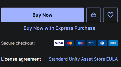 B uy Button example on the Unity Asset Store
